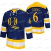 NCAA Quinnipiac Bobcats College Hockey Jersey Ty Smilanic Eric Hartzell Zach Metsa Matthew Peca Bryan Leitch Ethan de Jong Devon Toews Connor Clifton Yaniv Perets