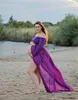 Moderskapsfotografering Props Maternskapsklänning Lace Maternity Dress Pregnant Women Fancy Shooting Photo Summer Gravid Dress