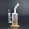 10 "Glassh Glass Bong Dab Rig com Quartz Banger Percolador Tubulação de Água RECYCLER Rigs Oil Splash Catcher Splash Guard Smoke Tubos Bongs