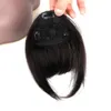 Brasilianische, stumpfe, dunkelbraune Clip-in-Haarverlängerung, nicht Remy, wunderschöner Prinzessinnenhaar-Pony