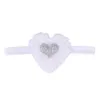 Bandes de bandes de bébé Sequin Girls Saint Valentin Bandes de cheveux de Saint Valentin Kids Elastic Heart Dentelle Coiffure Enfants Headwear Headwear Accessoire WKHA31