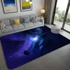 Galaxy Space Stars patroon Tapijten voor Woonkamer Slaapkamer Tapijt Kinderkamer speelkleed Zacht Flanel 3D Geprint Thuis Groot Tapijt Y7160579