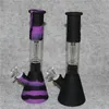Becherbasis Shisha-Silikonbongs Wasserpfeifen Filterglas Filterschale Silikonöl-Dab-Rig für Raucherfänger