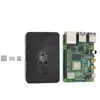 Per Raspberry Pi 4 Modello B 4G RAM Custodia in ABS con dissipatori di calore argento Supporto 24 50 GHz WIFI Bluetooth RPI Kit fai da te Raffreddamento portatile P1931649