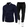 Marca Homens Tracksuit 2 Peças de Primavera Masculina Outono Sportswear Casual Jaquetas De Zíper Calças Conjunto De Moletom Sports Terno Define Correstsuits