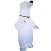Mascot CostumesParty Vuxen uppblåsbara vit björn kostym Halloween kostymer för män Kvinnor Fantasy Blowup T-Rex Mascotmascot Doll kostym