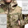 メンズ戦術ジャケット迷彩アーミー衣料品防水マルチカム男性フリース軍の兵士エアソフト戦闘服211126