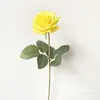 Fleurs décoratives multicolore hydratant Rose fleur tige unique bonnes fleurs artificielles pour les décorations de mariage T2I51884