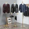 3 styles de mannequin de couture pour hommes, diy complet, xiatextiles, accessoires, demi-corps, vêtements, cadre en métal, support de base, sans bras, modèle de scène, hauteur réglable, 1 pièce, C840