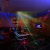 Mini LED Lazer ışıkları Projektör Sahne Aydınlatması 4in1 Desen Efekti RG Ses Yıldız Kasırga lambası Disco DJ Club Bar KTV Aile Partisi Işığı