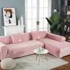 DIK Fluwelen Sofa Cover Elasticiteit Antislip Couch SnowCover Universele Spandex Case voor Stretch 1/2/3/4 Seater 210723