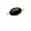 cut double hanging stone Pendant 13x18mm accessories Gold Wrapped Oval Quartz Gemstone for Women and men Jewelry Making