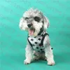 Maglia nera per animali domestici T-shirt Jacquard Gilet per animali domestici Camicie Abbigliamento per cani Estate traspirante Schnauzer Abbigliamento per cani216V