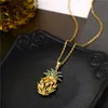 Pendentif Colliers Bijoux De Mode Ananas Femelle Titane Acier Doux Clavicule Zircon Bijoux Créatifs Pour Les Femmes