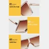 Women Fashion Plus Size Frame Outdoor Summer UV Protection Sunglasses