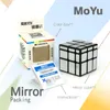 جديد Qiyi مرآة مكعب 3x3x3 سحرية السرعة مكعب الفضة الذهب ملصقات المهنية لغز مكعبات لعب للأطفال مرآة كتل
