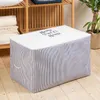 Clothing & Wardrobe Storage Mega Size Navy Blue Striped Printed Bag Clothes Pillow Quilt Blanket Organizer Box Foldable Protection