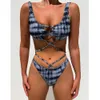 Zafuaz Sexy Micro Bikini Rysunek Tye Dye Swimsuit Kobiety String Bikini Spódnica Stroje kąpielowe Kobiety Trzy kawałek Zestaw Kostium kąpielowy 210604