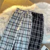 Nowe spodnie w kratę Kobiety Streetwear Cool Girl High Waist Spodnie Harem Spodnie dresowe Joggers Kobiety Cargo Pants Spodnie Koreański Pantalon Y211115