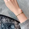 Bangle Luxury Bamboo Gold Color Women039s Hand Hard Armband på smycken Justerbar designer C Bangles for Girls Gift8397415