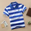 White Striped Polo Shirts Boys Girls Cotton Summer Casual Kids Tops Teen Brand Tshirt Breathable Soft 210529