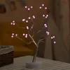 LED veilleuse Mini arbre de noël fil de cuivre guirlande lampe pour la maison enfants chambre décor fée lumières luminaire éclairage de vacances