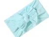 2021 Newborn Kids Kabelstickad Nylon Baby Turban Pannband, Knuten hår Bow Head Wraps,Barn Flickor Huvudbonad Huvudbonad