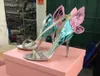 Design di alta qualità da donna sandali con tacco a farfalla, squisite bellissime scarpe con ali, abito da banchetto femminile, Paty 210521