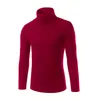 Suéter dos homens Lolde 2021 homens brancos e pulôvers Homens Tartaruga Pescoço Brand Camisola Masculino Outerwear Jumper Turtleneck