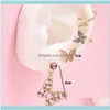 Charm Jewelryversatile Butterfly Diamond Selling Boucles d'oreilles Oreille Clip personnalisé Set 4 Drop Delivery 2021 1Ltvz