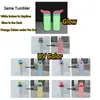 Twee functies Kid Fles Sublimatie Blanks 12oz Straight Kids Tumblers Glow in the Dark and UV Color Changing Cups Roestvrijstalen Dubbele Muur Geïsoleerde Student Leo