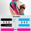 Ellenbogen-Knie-Pads, Kinesiologie-Tape, selbstklebende elastische Bandage, Vliesstoff, Schutzausrüstung, Stützpolster
