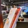 Transparente, matte Rückseite aus TPU-PC-Handyhüllen mit Uhrringhalterung, Anti-Drop-Zwei-in-Eins-Handyhalterung, Handyhülle für Xiaomi, iPhone, Huawei