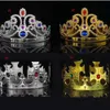 Cosplay King Queen Crown Party Hats Tire Prince Princess Crowns Birthday Party Hat Gold Silver 2 Färger med OPP -väskor