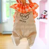 Roupas para animais de estimação vestuário de cão roupas gato xadrez pescoço teddy lotus folha colarinho feliz filhote bib