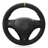 Car Steering Wheel Cover DIY Black Genuine Leather Suede For M Sport M3 E90 E91 E92 E93 E87 E81 E82 E88 X1 E84