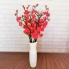 Декоративные цветы венки искусственные цветочные сливы букет китайский сад свадьба домашнее фальшивое семейное украшение шелк