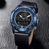 LMJLI - Mens Watches Top Brand NAVIFORCE Fashion Sport Watch Men Waterproof Quartz Clock Military Wristwatch With Box Set For Sale