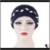 Wraps Chapeaux, Foulards Gants Mode Aessories Drop Delivery 2021 Femmes Confortable Tresse Torsadée Turban Hijab Cap Perte De Cheveux Tête Er Chapeaux