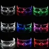 Party Decoration Fashion Luminous LED óculos acrílico brilhando 7 cores para festas Festival de música de bares Ano ano de Natal