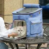 Köpek araba koltuğu kapaklar evcil taşıyıcı sırt çantası kedi açık hava büyük taşıma çantası ile örgü seyahat yürüyüşü
