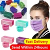 Einweg-Gesichtsmaske 3 Schichten Multi-Farben Staubdichtem Gesichtsschutzschutzmasken Anti-Staub-Salon Earloop Mundmaske Party Masken Großhandel Großhandel