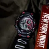Digitale Armbanduhren Sport Outdoor Smael Neue Uhren Schwarz Männer Uhr Automatische Mode Uhr 1515 Wasserdichte Sport Uhren Led Q0524