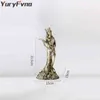 YuryFvna Greek Goddess of Luck and Fortune StatuesResin Blinded Lady Holding The Horn Wealth Roman Figurines Home Decor 211101