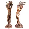 Oggetti decorativi Figurine Dio della foresta e statua della dea Decorazione esterna Figurina in resina Ornamento Giardino Arte Scultura Casa LLD12420