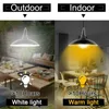 Solar Pendant Lamp Outdoor/Indoor 3M Cable Powered Hanging Shed Lights With Remote Control For Sheds Yards Garden Outdoor Wall Lamps