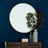 Зеркала ретро простое металлическое круглое зеркало для ванной комнаты настенные настенные настенные