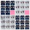 NCAA Vintage 75th Retro College Football Jerseys Stitched Blue White Jersey 001