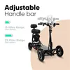 Daibot Electric Electric Scooter 4 Wheels Scooters Electric 10 inch 500w قابلة للطي كهربائية قابلة للطي للمعوقين الأزرق/الأسود/الأحمر