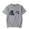 Anime haikyuu camiseta homens kawaii tops de verão manga gráfico tees harajuku tshirt t - shirts luminosa camisetas Homé homens